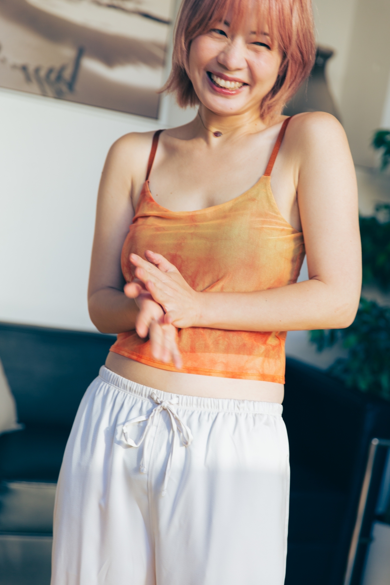 Tie-Dyeニュアンスブラトップ Orange(オレンジ) の作品画像