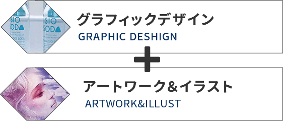 グラフィックデザイン+アートワーク＆イラスト
