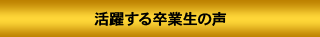 活躍する卒業生の声