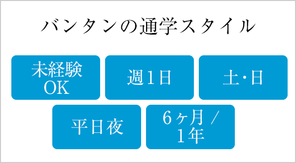 バンタンの通学スタイル